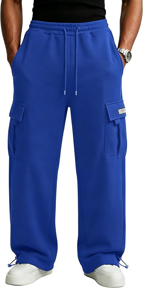 Blue baggy sweatpants for a Happy Gilmore outfit