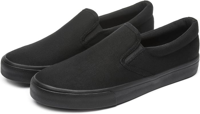 Black Slip-On Sneakers