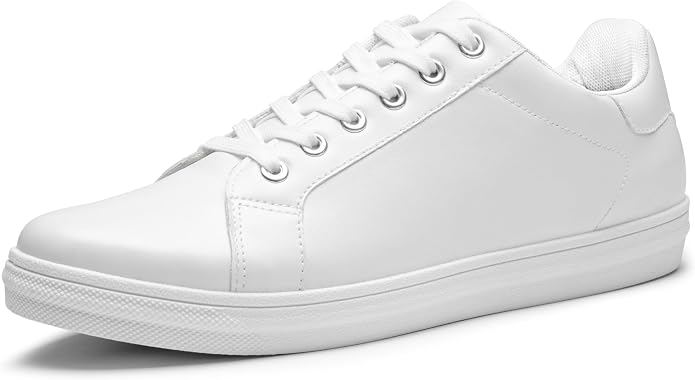 White low-top sneakers