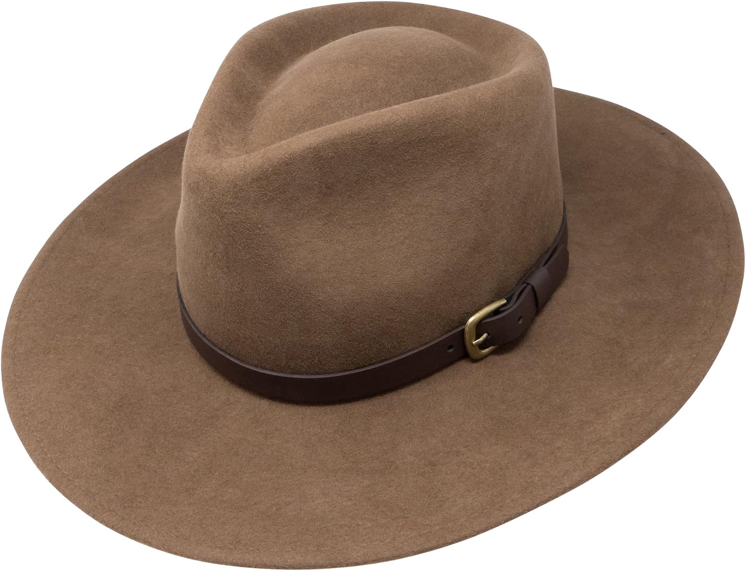 Wide brim wool felt fedora hat for a Beth Dutton Yellowstone outfit
