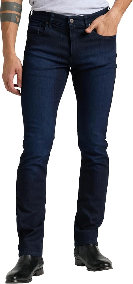 Dark stretch denim jeans