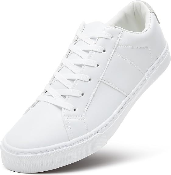 White low-top sneakers