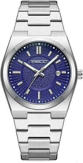Silver stainless steel watch