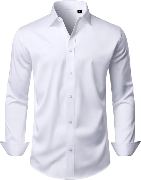White wrinkle-free dress shirt