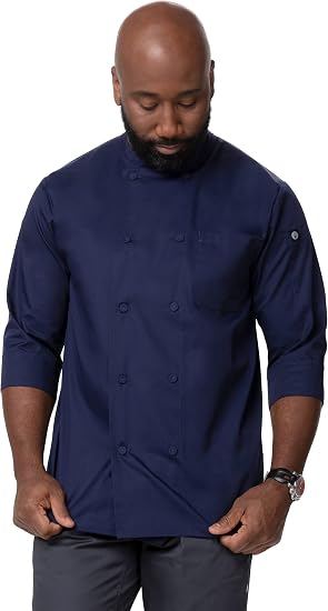 Navy chef coat