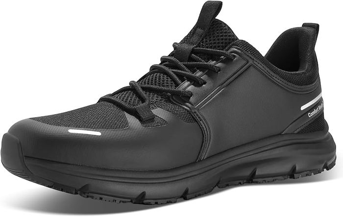 Black non-slip work shoes