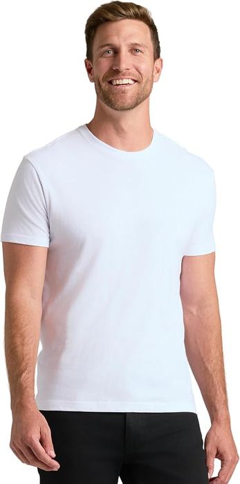 White crew neck t-shirt