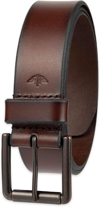 Brown leather belt