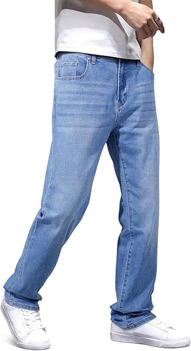 Straight leg jeans