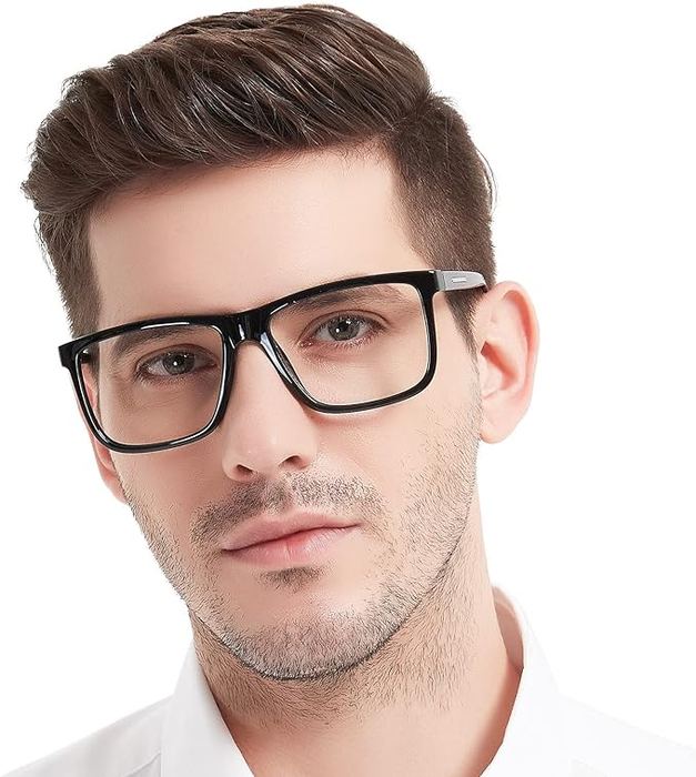 Black-frame glasses