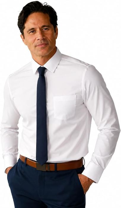 White button-down dress shirt