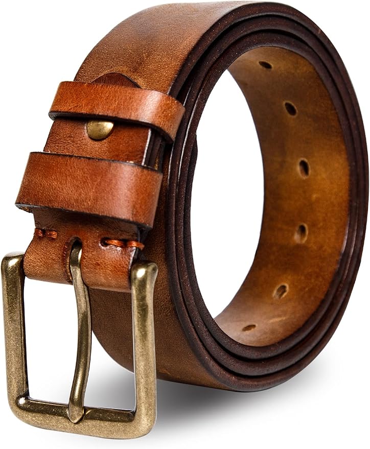 Leather belt
