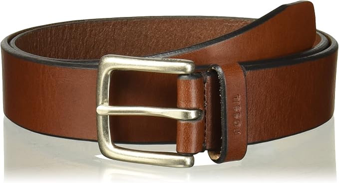 Brown leather belt