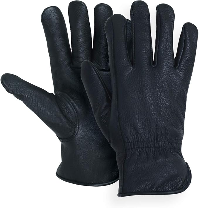 Deerskin leather gloves