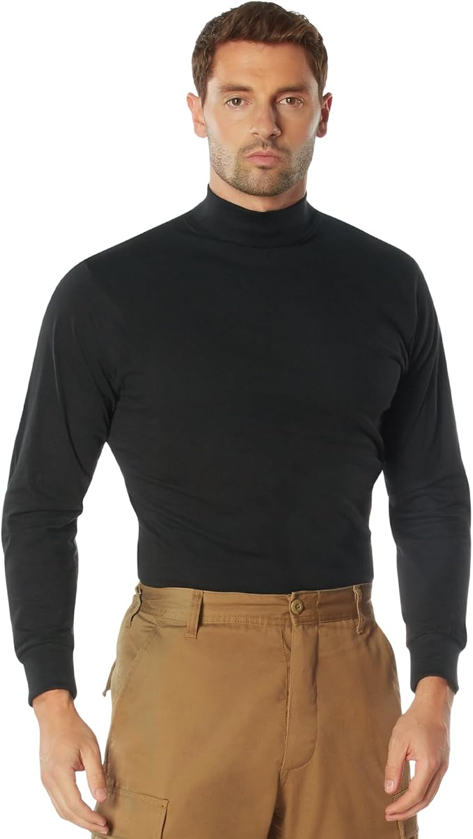 Black mock turtleneck