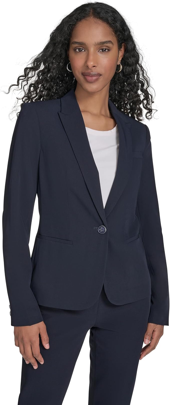 Tailored navy blazer