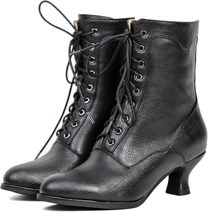 Black ankle boots