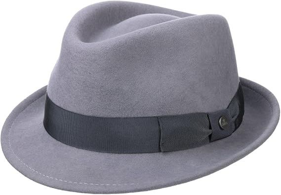 Grey wool fedora