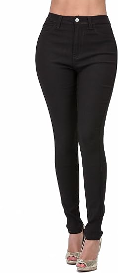 Distressed skinny jeans
