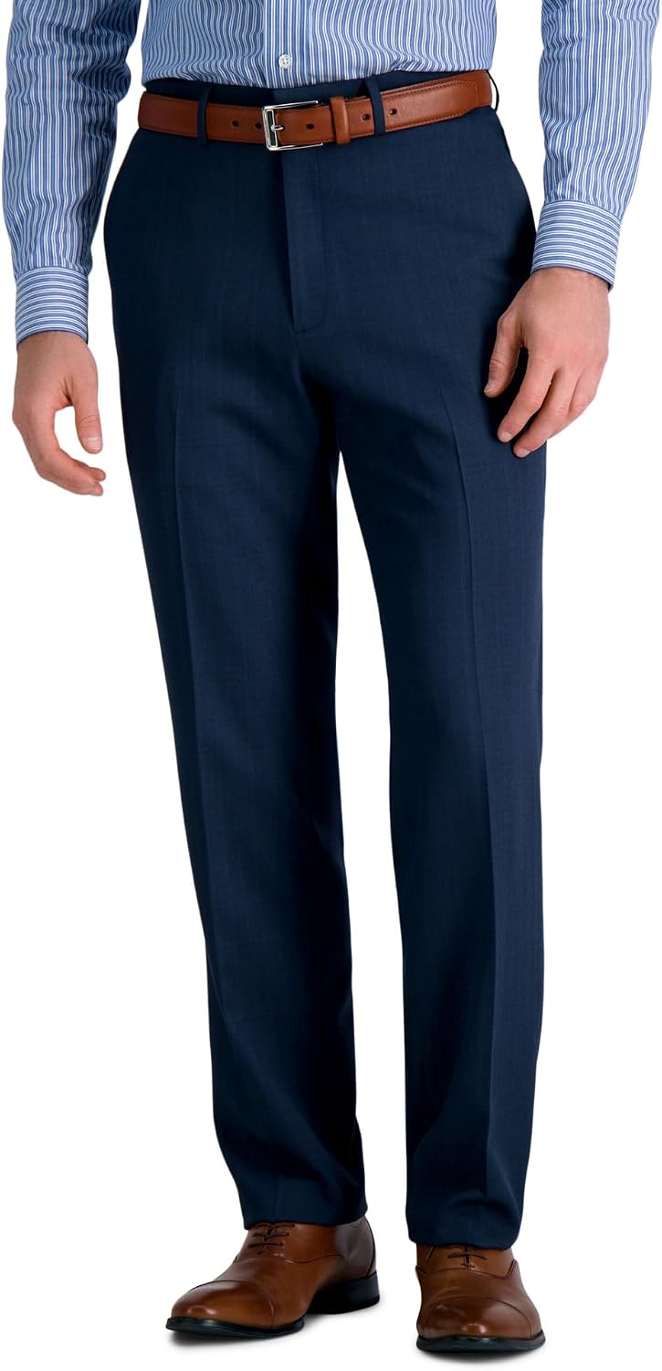 Navy straight fit dress trousers for a Han Solo outfit