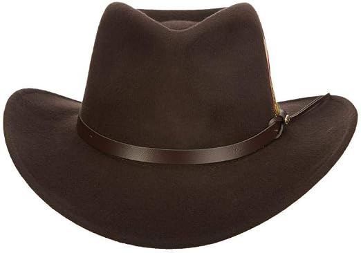Wide-brim felt outback hat