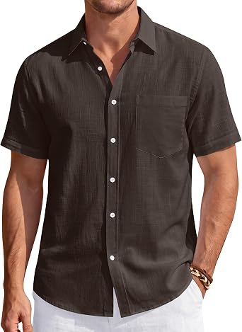 Linen button-down shirt