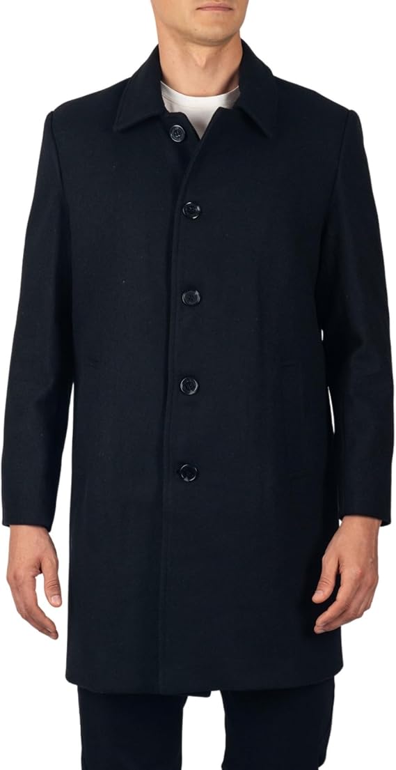 Tailored wool overcoat