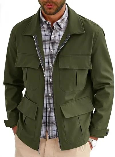 Olive field jacket