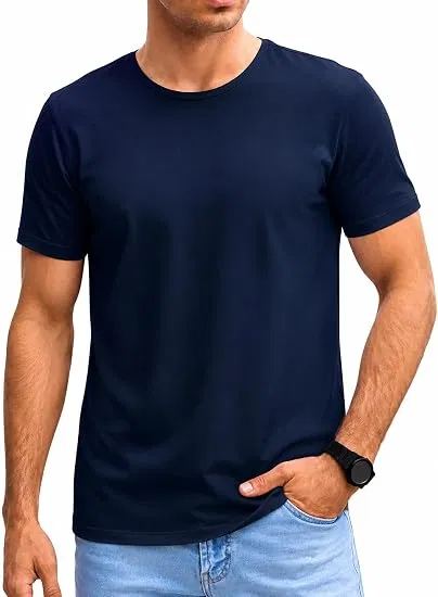 Navy crew neck t-shirt