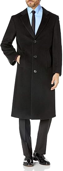 Black Wool Overcoat