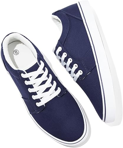 White canvas sneakers