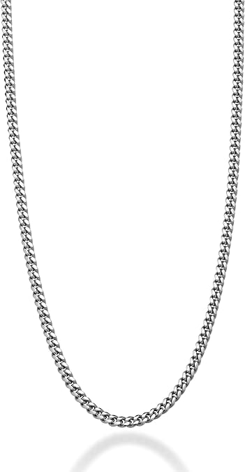 Silver Cuban link chain