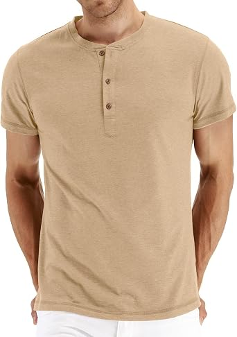 Tan henley t-shirt