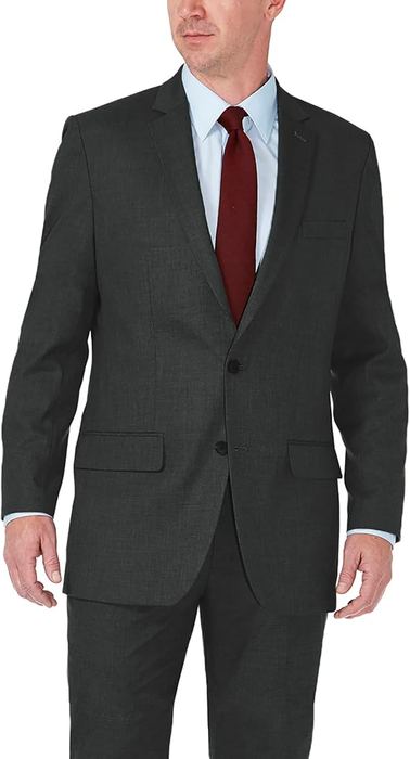 Black tailored suit jacket