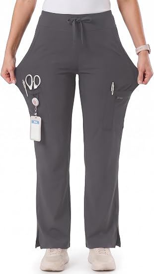 Gray work pants