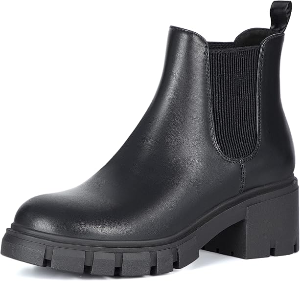 Black Chelsea ankle boots