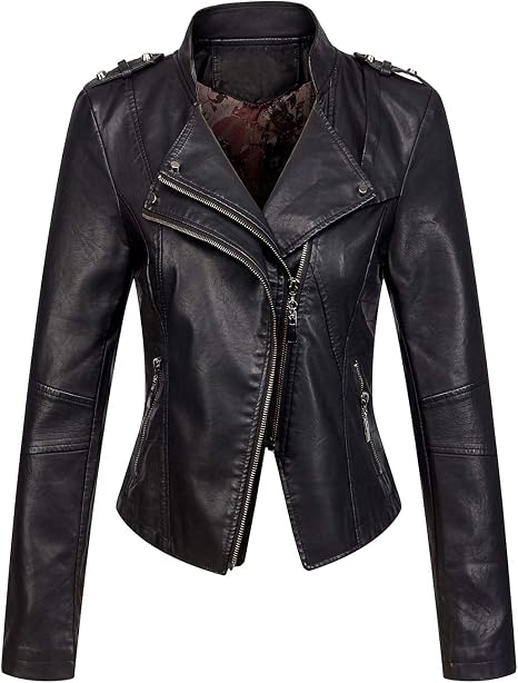 KPop Demon Hunters costume black cropped moto jacket