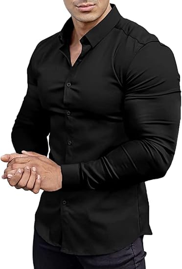 Black button-down shirt for a Jinu KPop Demon Hunters costume
