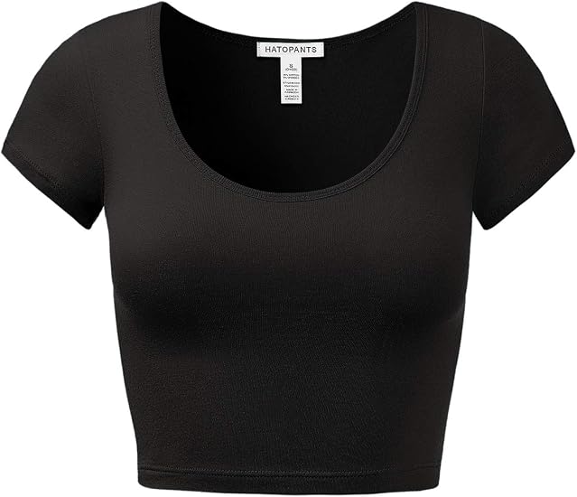 Black crop top for a Rumi KPop Demon Hunters costume