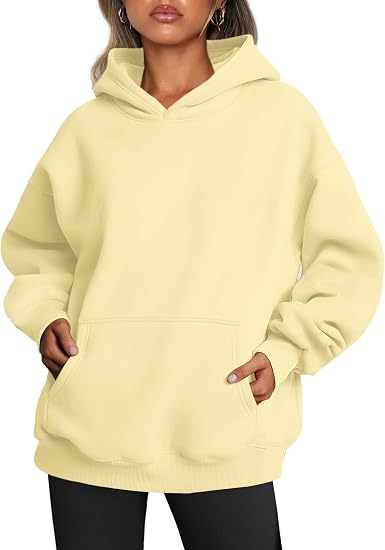 Pale yellow oversized hoodie for a Zoey KPop Demon Hunters outfit