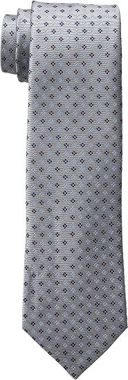 Silver patterned tie