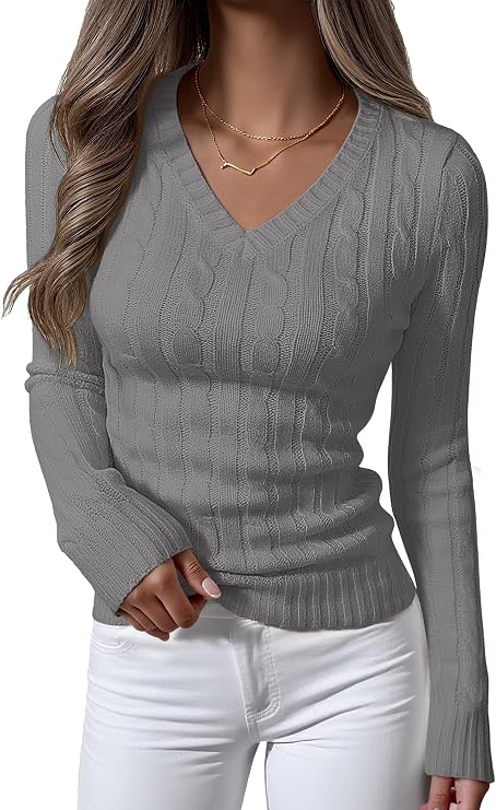 Cable knit sweater