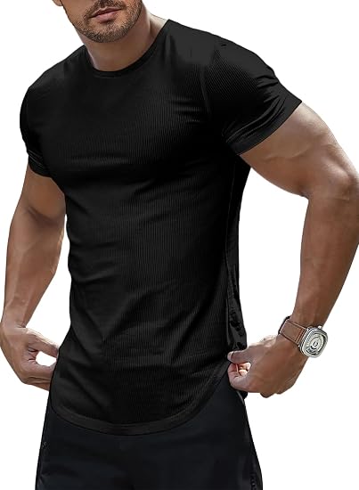 Black fitted tee for Michael Jackson Thriller costume