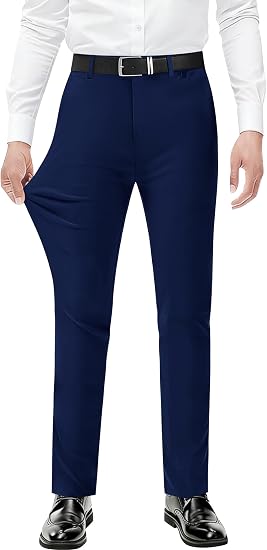 Grey stretch dress pants