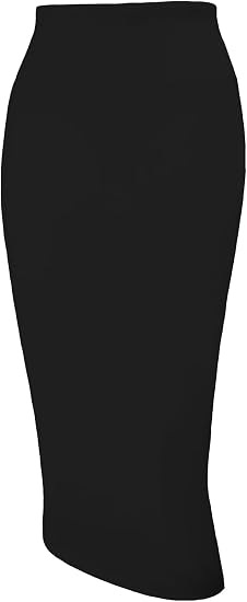 Black stretch pencil skirt for a Miranda Priestly inspired outfit