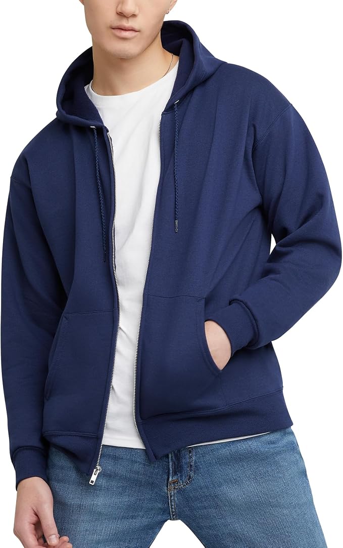 Zip up fleece hoodie