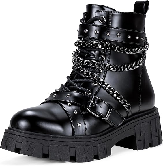 Chunky platform boots for a Nikki Freeman outfit