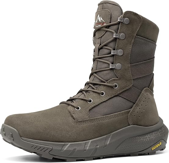 Olive tactical military boots