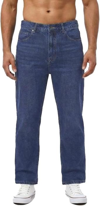 Blue Straight Leg Jeans
