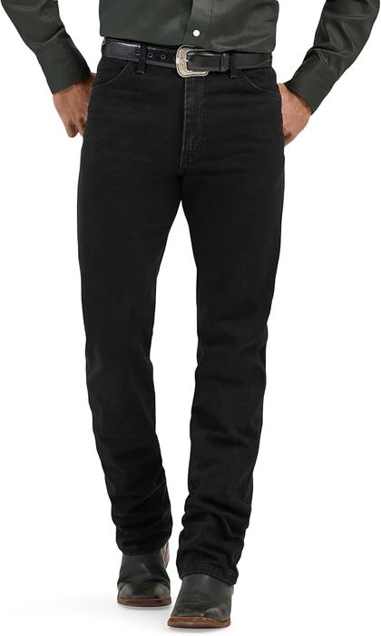 Black straight leg jeans